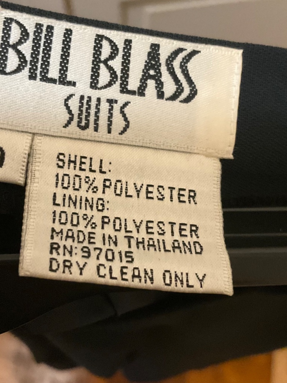 Bill Blass navy pants suit size 10 vintage - Picture 5 of 5